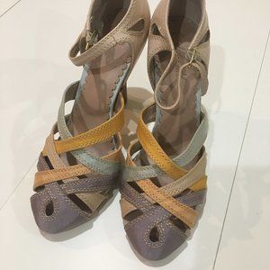 Anthropologie Miss Albright Satin Heels  7